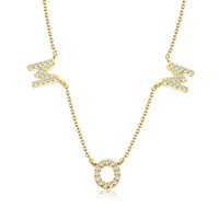 MOM Silver Necklace SPE-5627-GP